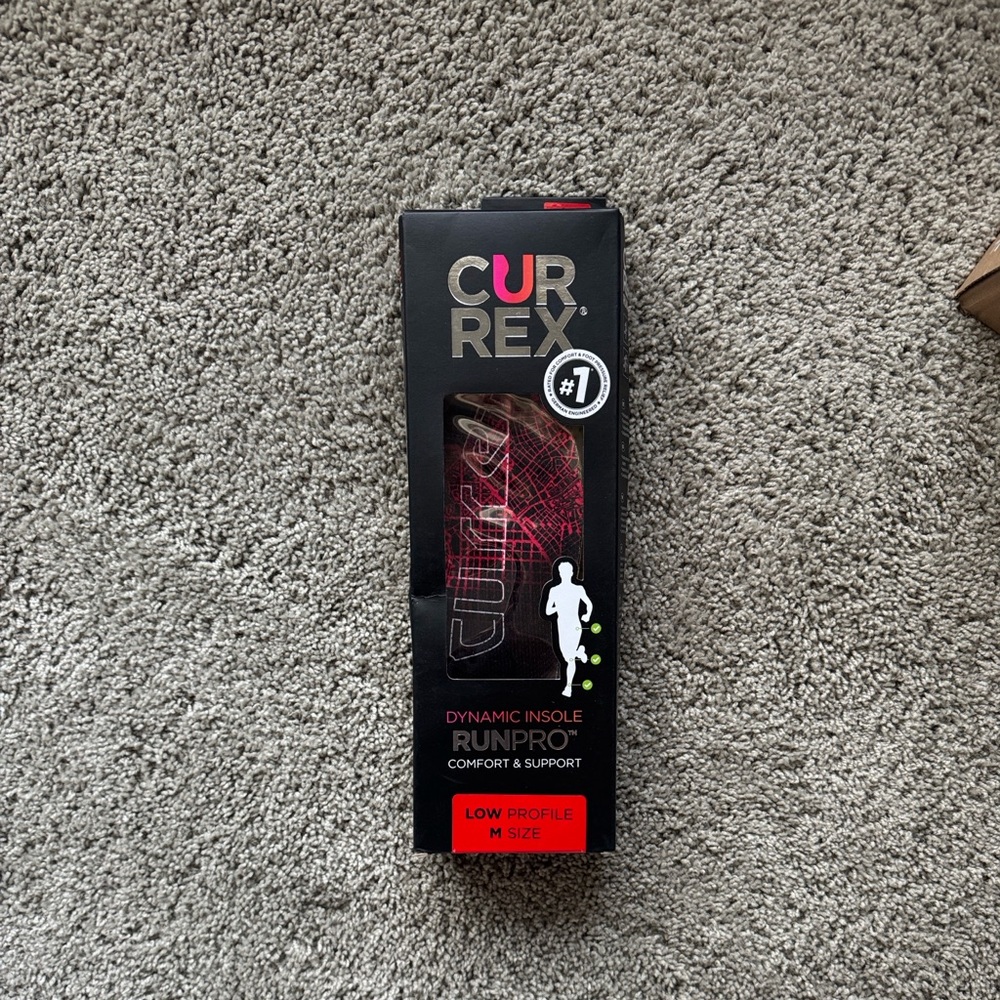 RunPro Low Profile Dynamic Insoles - Black/Red